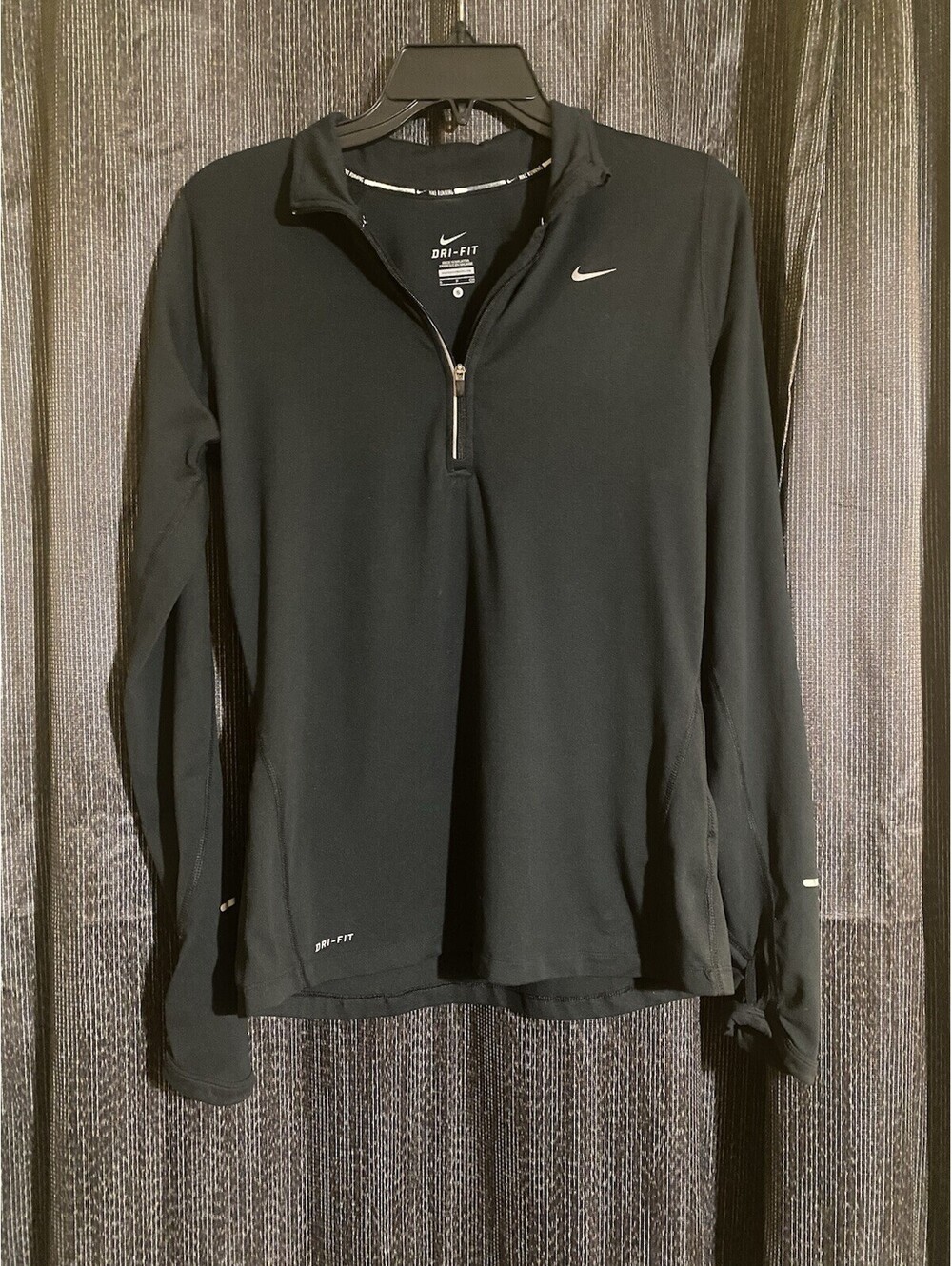 Nike Dri-Fit Women's Size Small Black Quarter-Zip Running Jacket